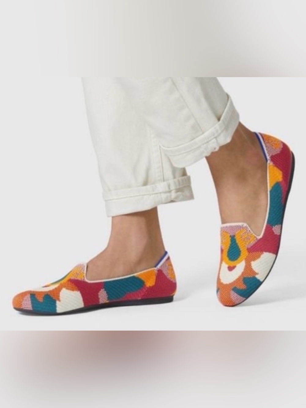Rothy's Moroccan Amber Multi-colored Slip-On Loafer Flats - Retired/Rare.